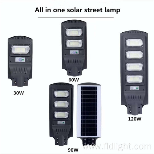 Modern solar street light with lamp beads intelligent